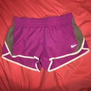 purple nike shorts